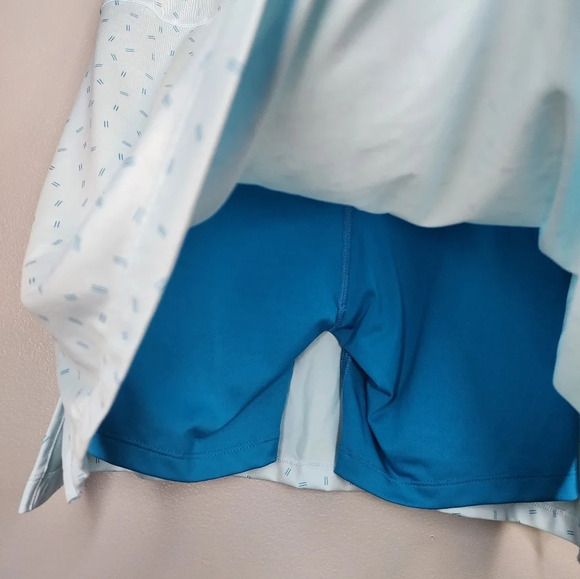 NWT Nike Golf Skirt Skort Size Medium Women's Dri-Fit UV Victory Printed Blue - Picture 6 of 13